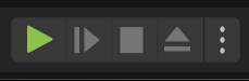 The play button in the toolbar.